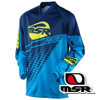 MSR SHIRT AXXIS MX MOTOCROSS NAVY/CYAN