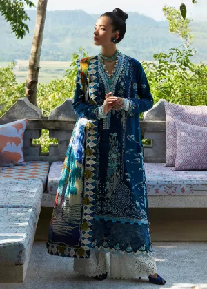 Navy Blue Lawn Suit - Elan - Luxury Lawn '23 - IVANA-EL23-06B