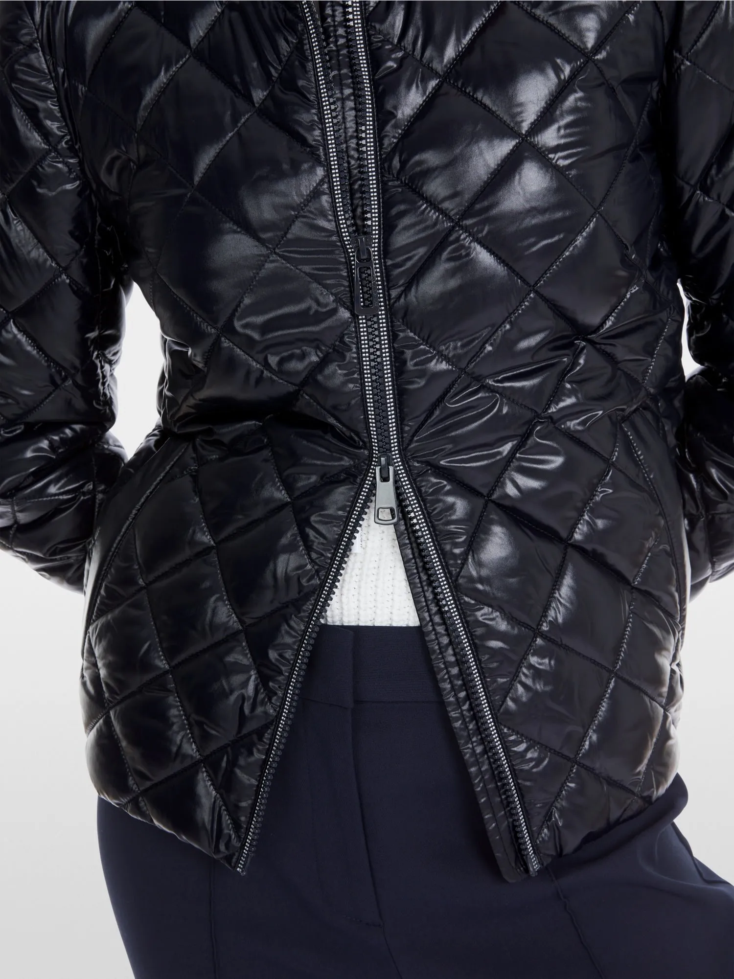 Navy Diamond Quilted Jacket