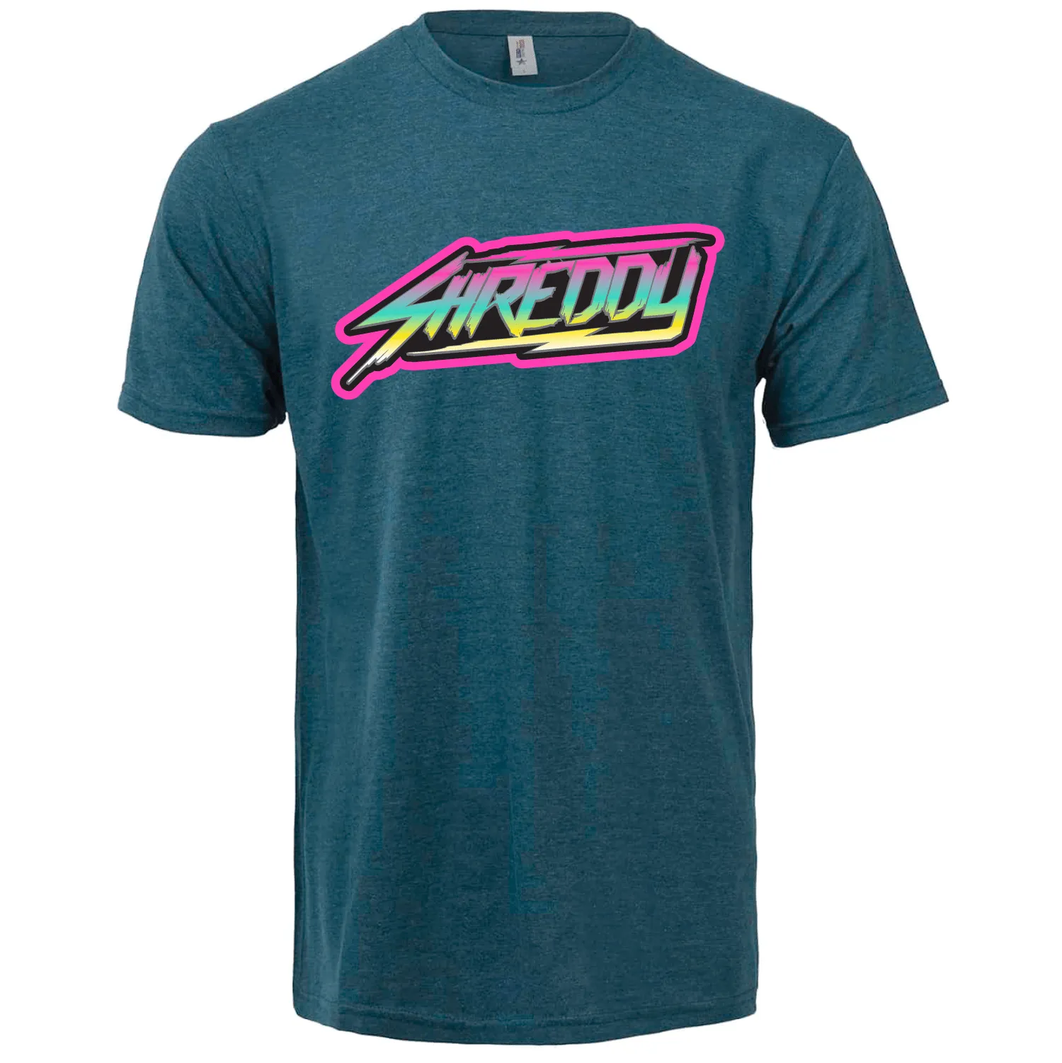 Neon Logo Bi-Blend Shirt Cyan Black (Mens)