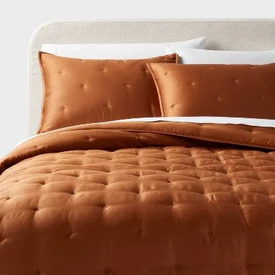 New - Full/Queen TENCEL Comforter and Sham Set Copper - Threshold: 320 Thread Count, Cooling, Midweight Fabric