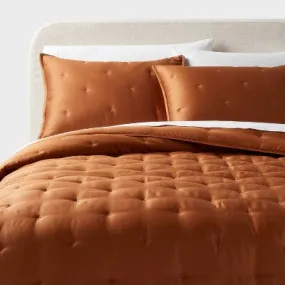 New - Full/Queen TENCEL Comforter and Sham Set Copper - Threshold: 320 Thread Count, Cooling, Midweight Fabric