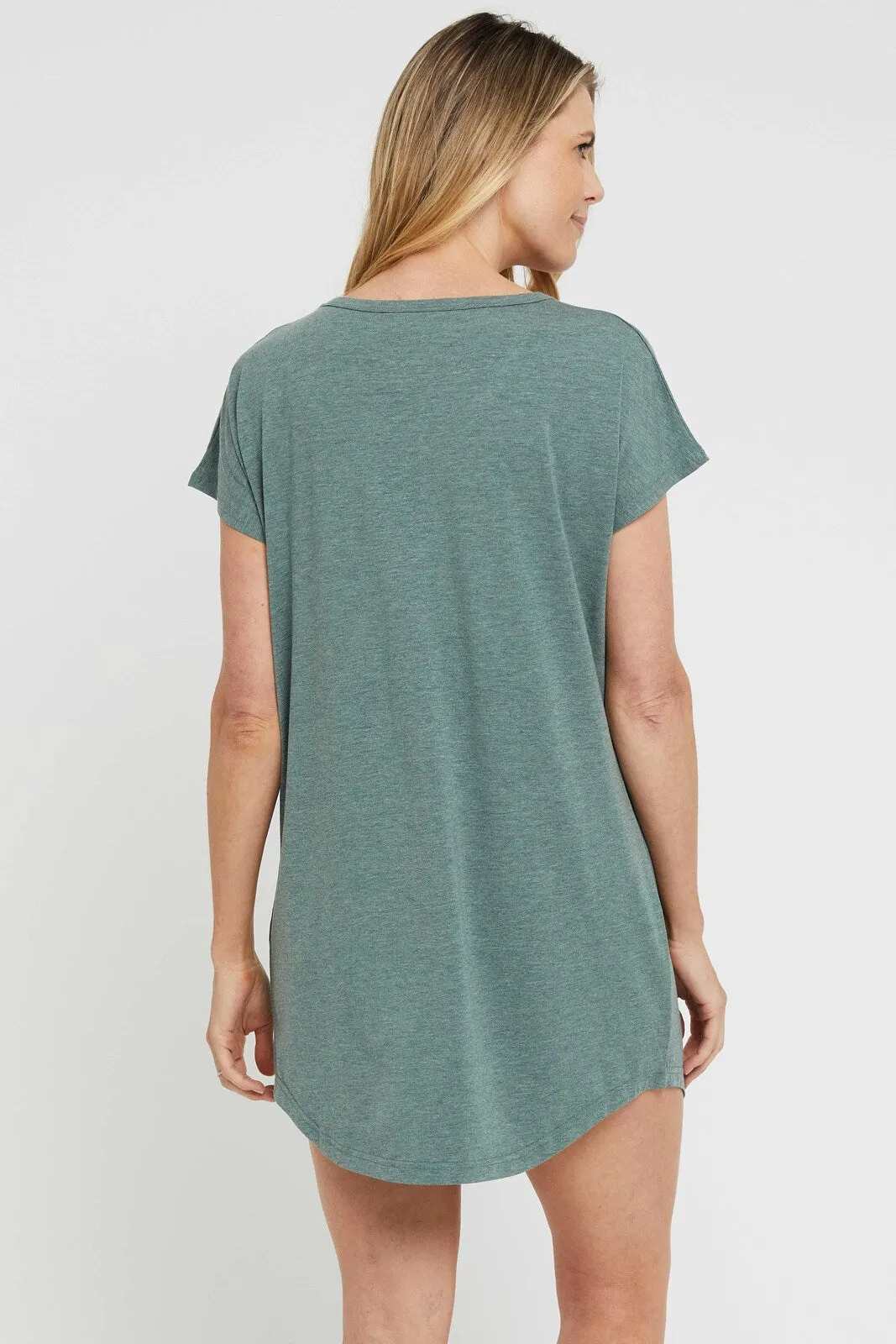 Niah Night Dress - Moss Green