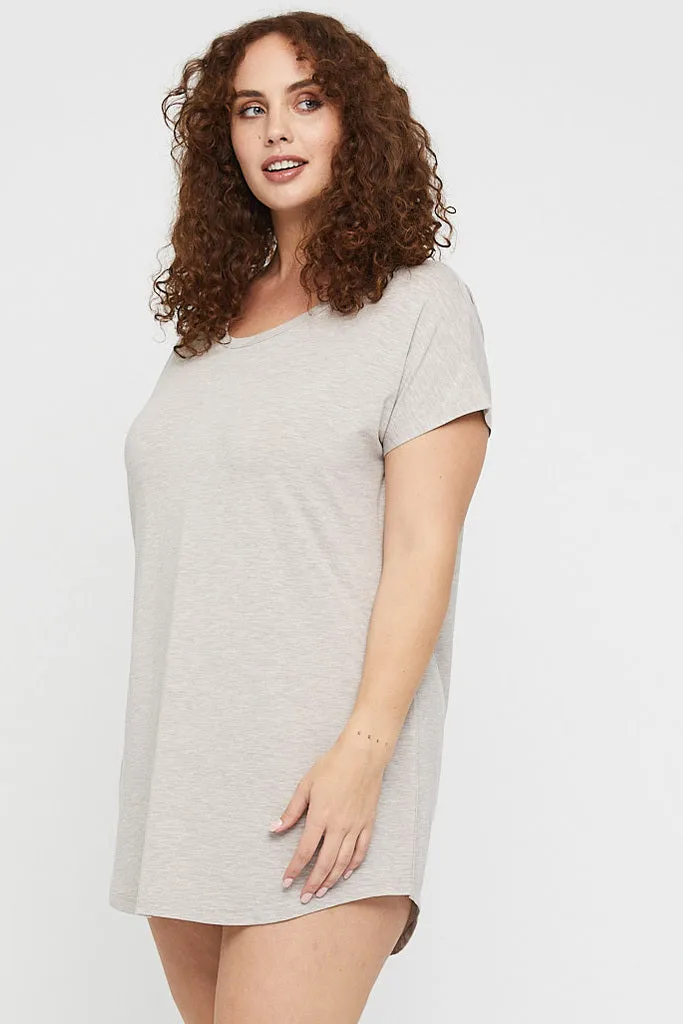 Niah Night Dress - Oatmeal