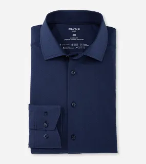 OLYMP - Luxor 24/Seven, Modern fit, Global Kent, Marine Shirt