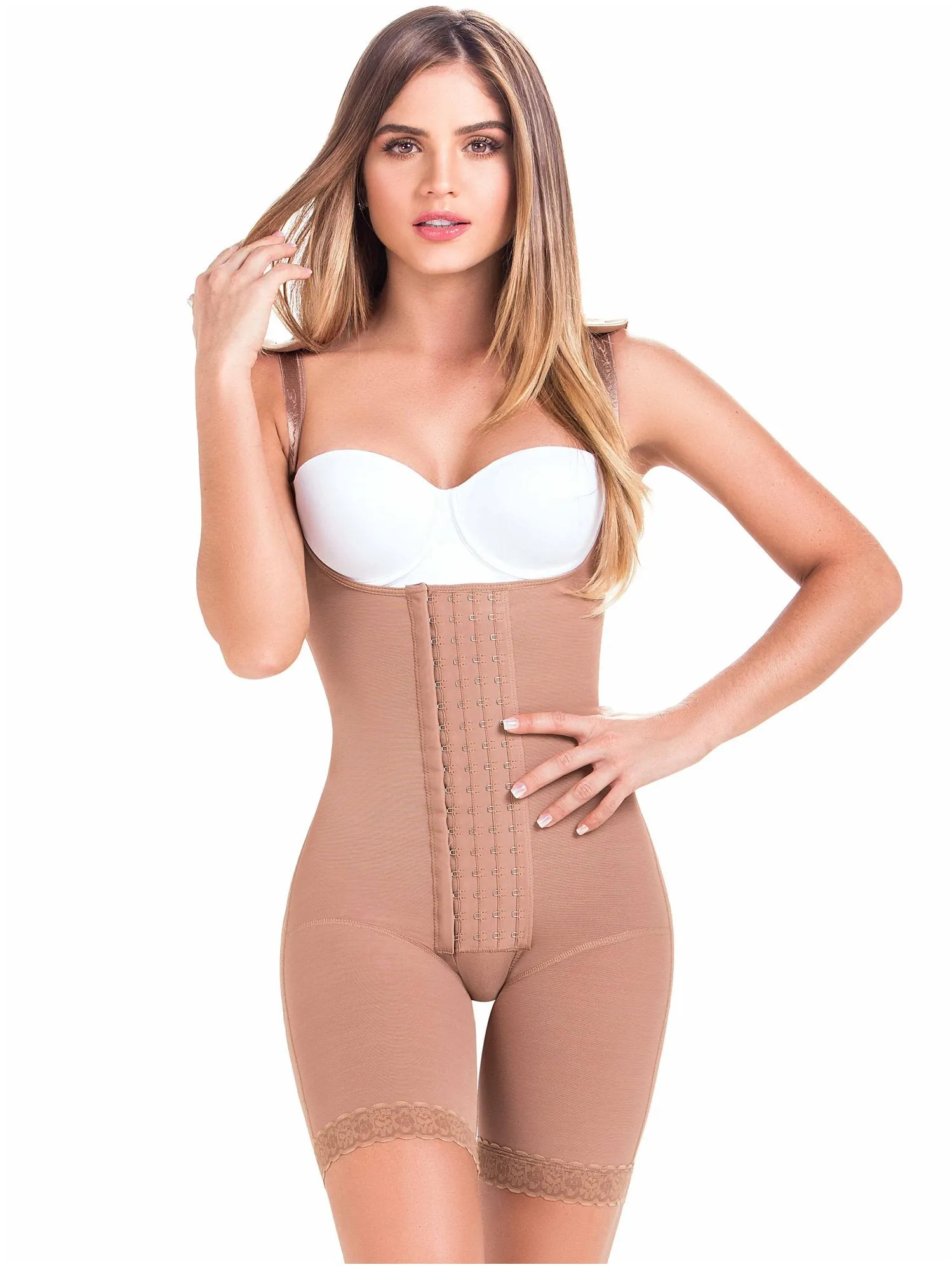 Open Bust Colombian Postpartum Butt Lifter Shapewear Bodysuit Fajas MaríaE 9182