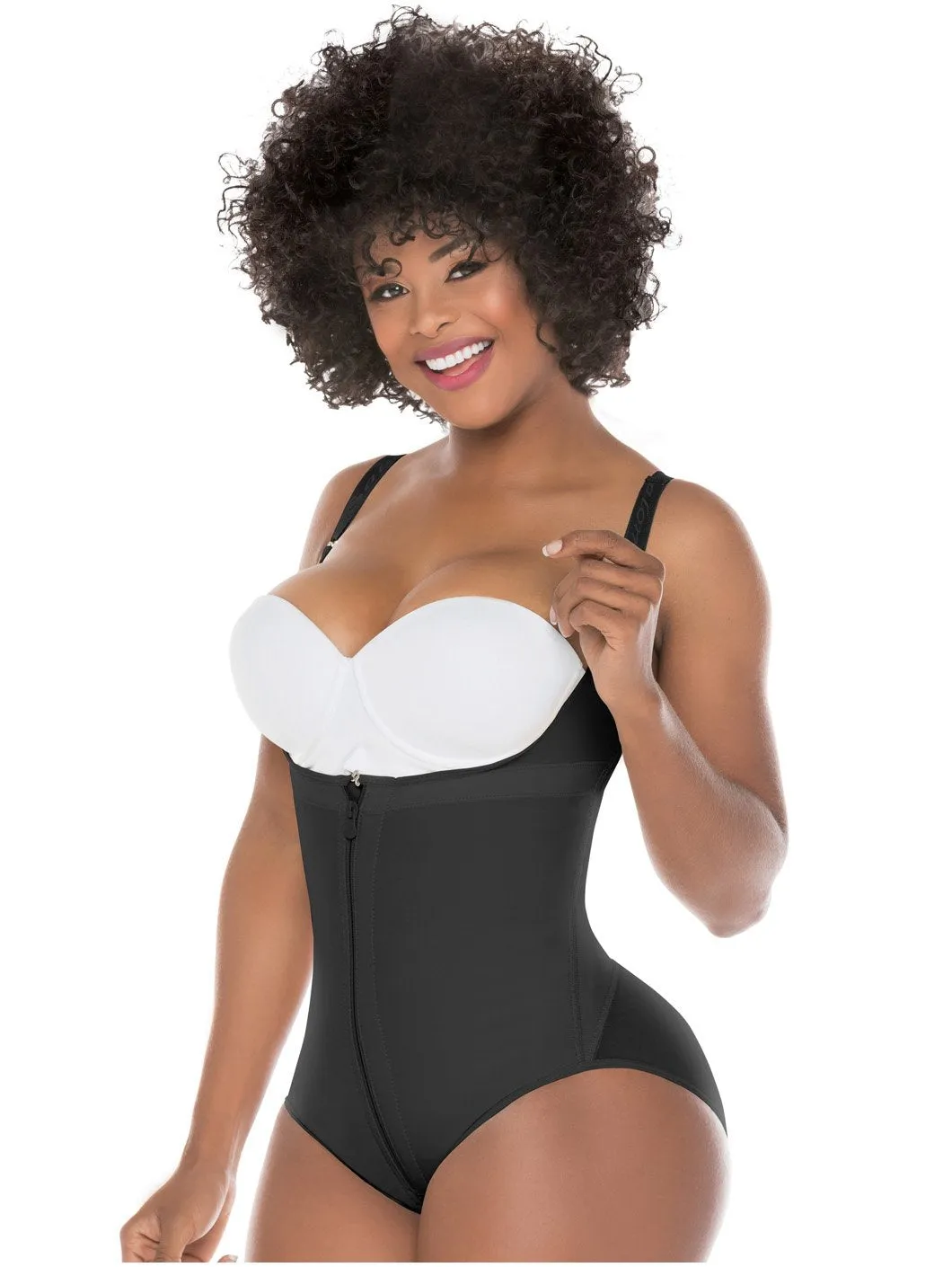 Open Bust Hiphugger Bodysuit Shapewear Fajas Salome 417