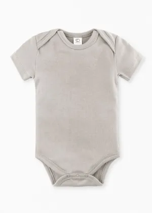 Organic Baby Short Sleeve Classic Bodysuit - Stone