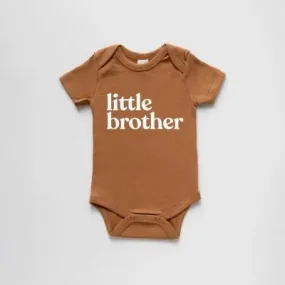 Organic Little Brother Short-Sleeved Baby Bodysuit