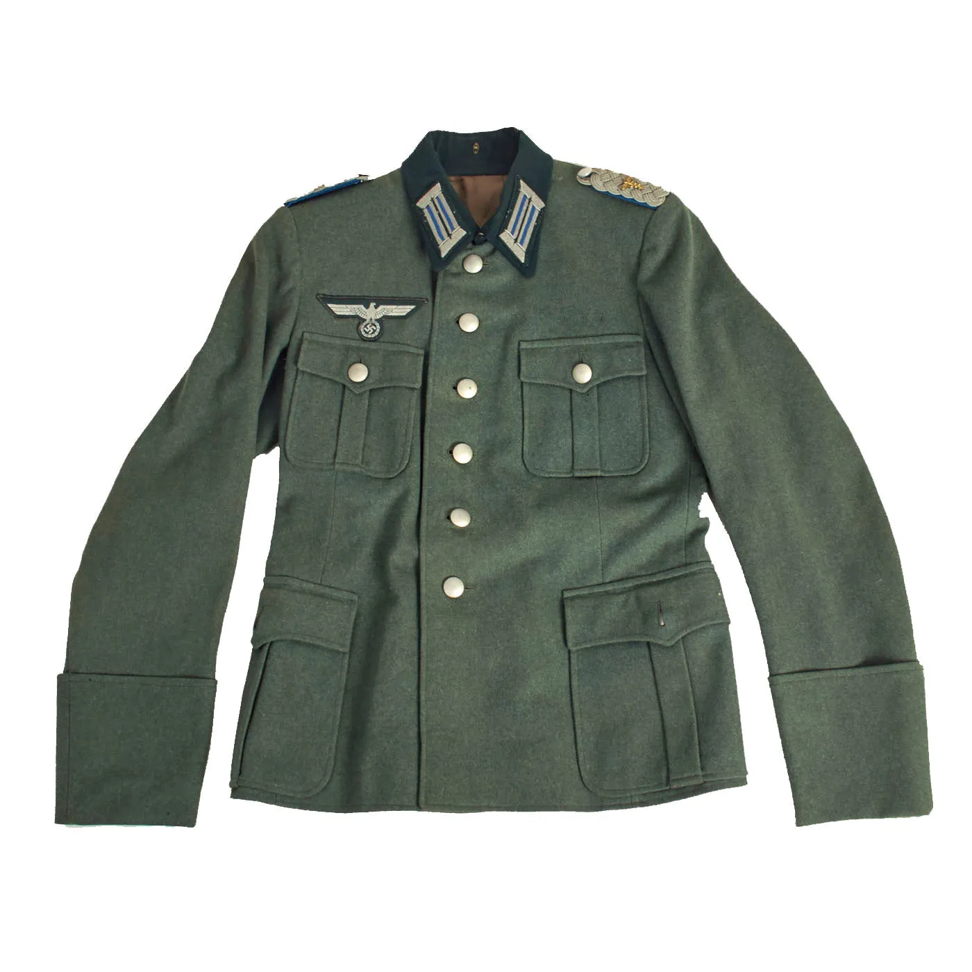 Original German WWII Heer Medical Administrative Official M36 Dienstrock Service Tunic