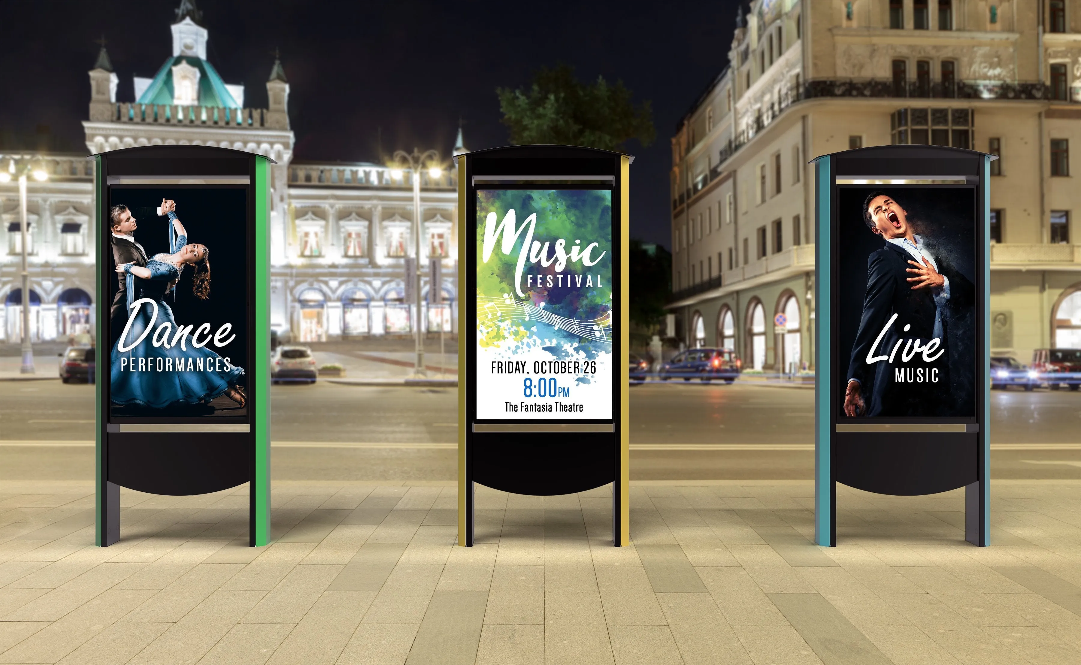 Outdoor Smart City Kiosk für 55” Samsung OHF Displays