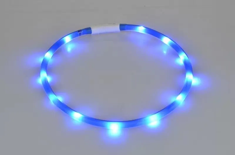 Pet Luminous Collar Pet Collar Usb Charging Diy Dog Luminous Collar Led Neck Collar Safe Dog Walking