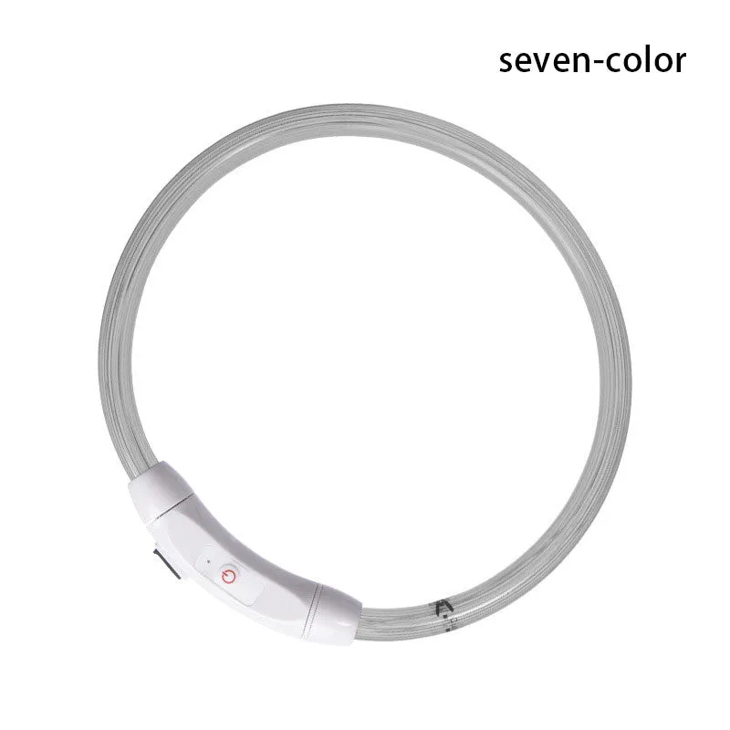 Pet Luminous Collar Pet Collar Usb Charging Diy Dog Luminous Collar Led Neck Collar Safe Dog Walking