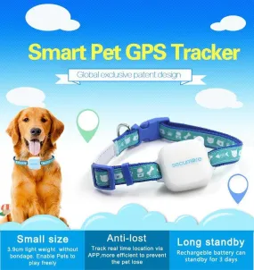 Pet's Smart Mini GPS Tracker & Activity IP65 Waterproof Monitor For Dogs