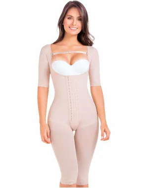 Post Surgery and Postpartum Body Shaper Girdle with Sleeves Fajas MaríaE 9142