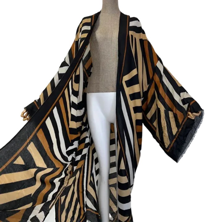 Pre Order: Chic Geometric Kimono Cardigan - WINI