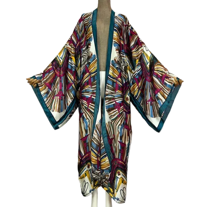 Pre Order:  Cozy Vibrant Kimono Cardigan  - WINI