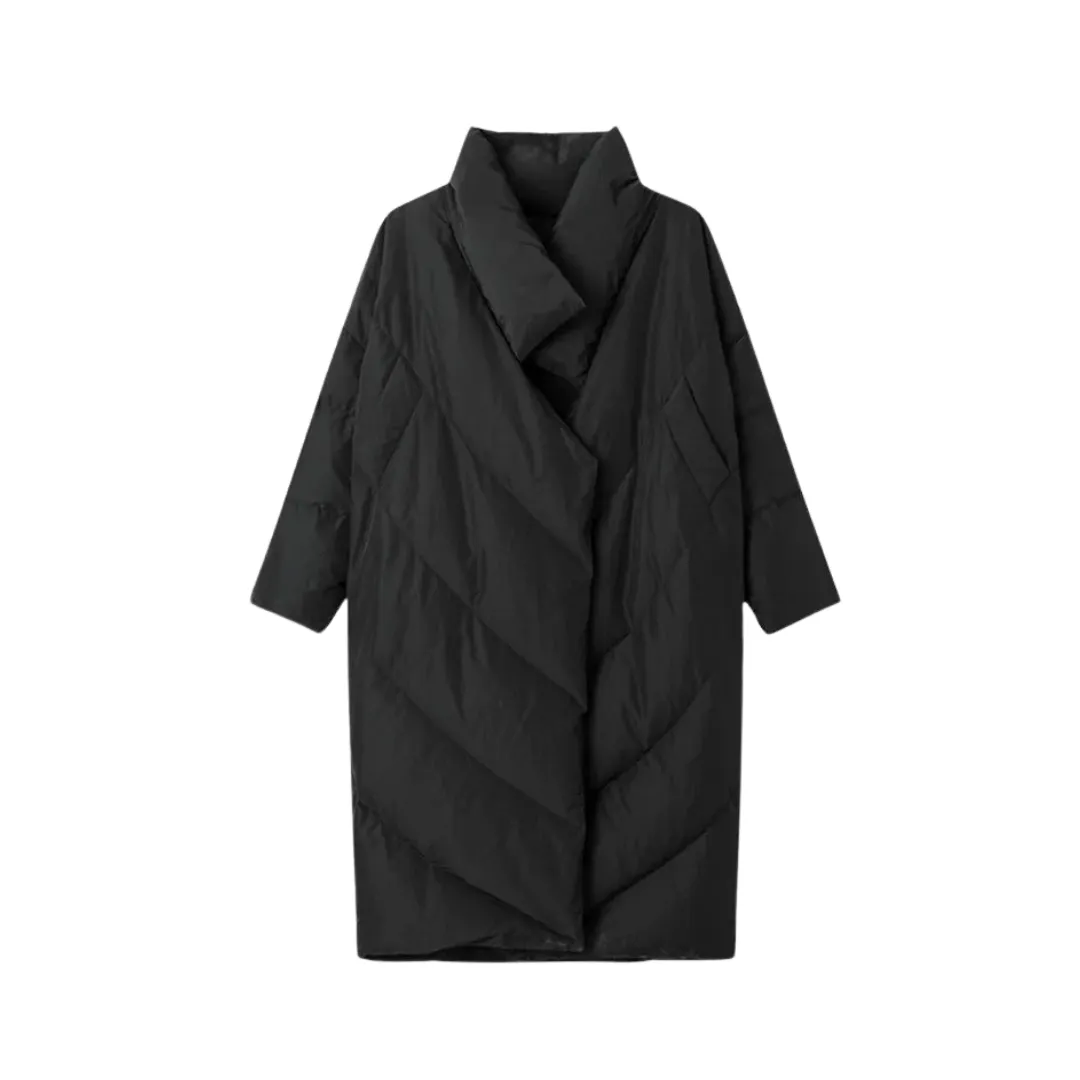 Pre Order:  Shawl Collar Long Oversized Coat