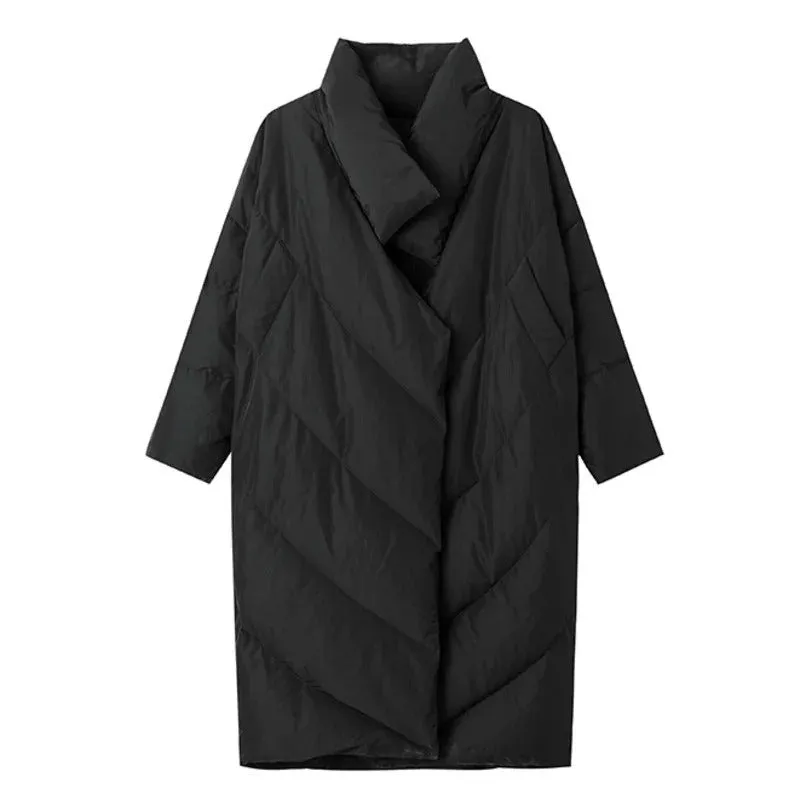 Pre Order:  Shawl Collar Long Oversized Coat