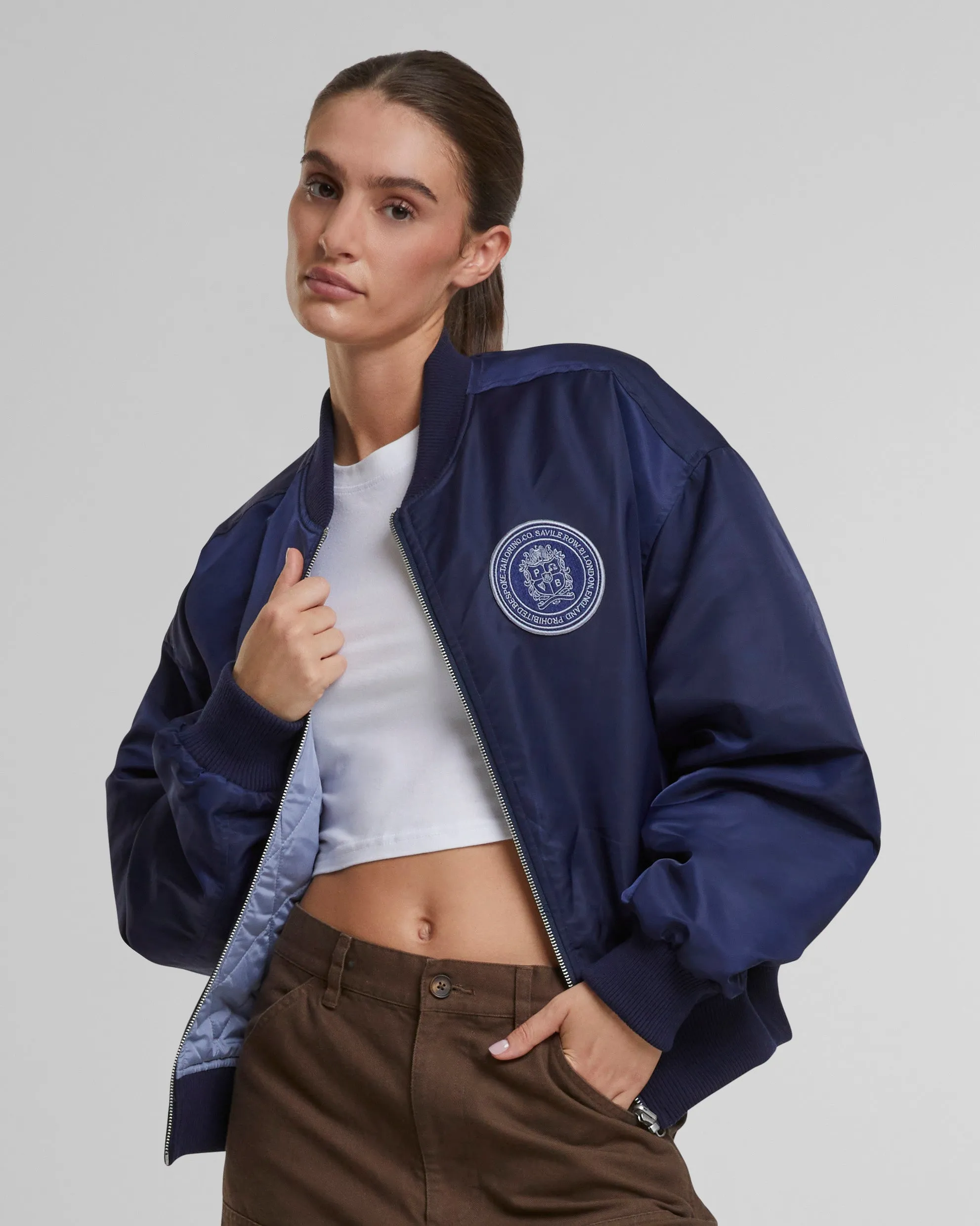 Primrose Reversible Bomber Jacket Navy