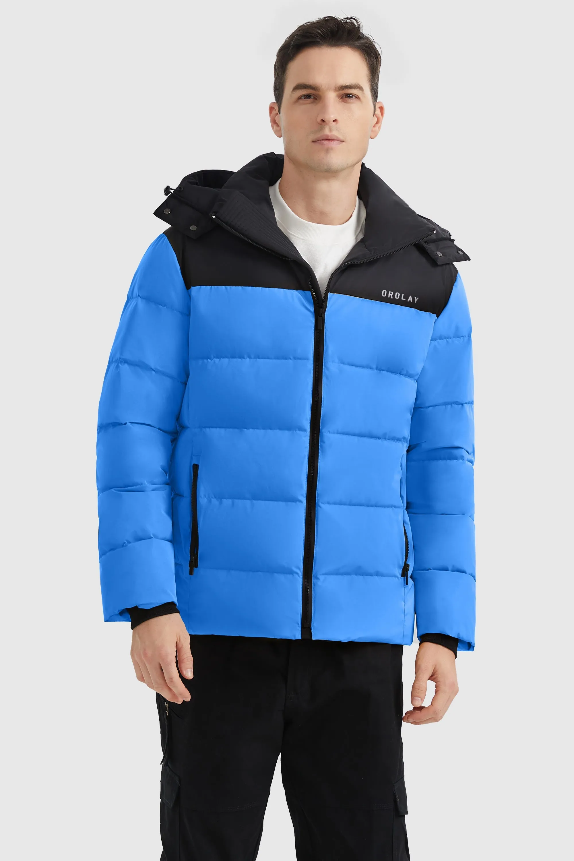 Puffer Warm Jacket Winter Full-Zip Windproof Coat