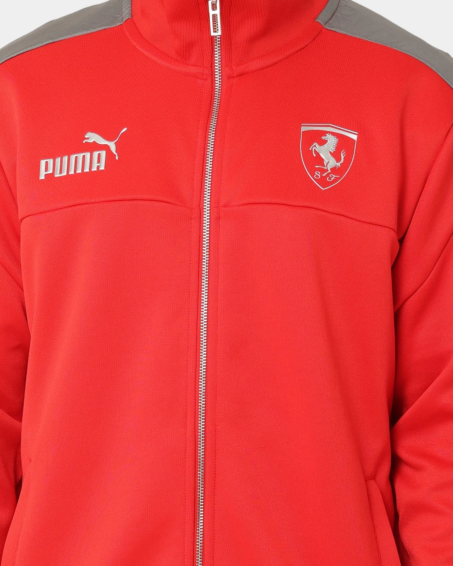 Puma X Ferrari Motorsports MT7 Monochrome Track Jacket Rosso Corsa