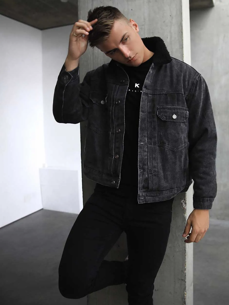 Rapha Oversized Denim Jacket - Charcoal