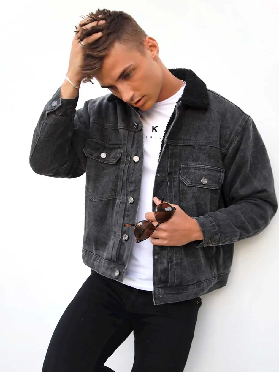 Rapha Oversized Denim Jacket - Charcoal