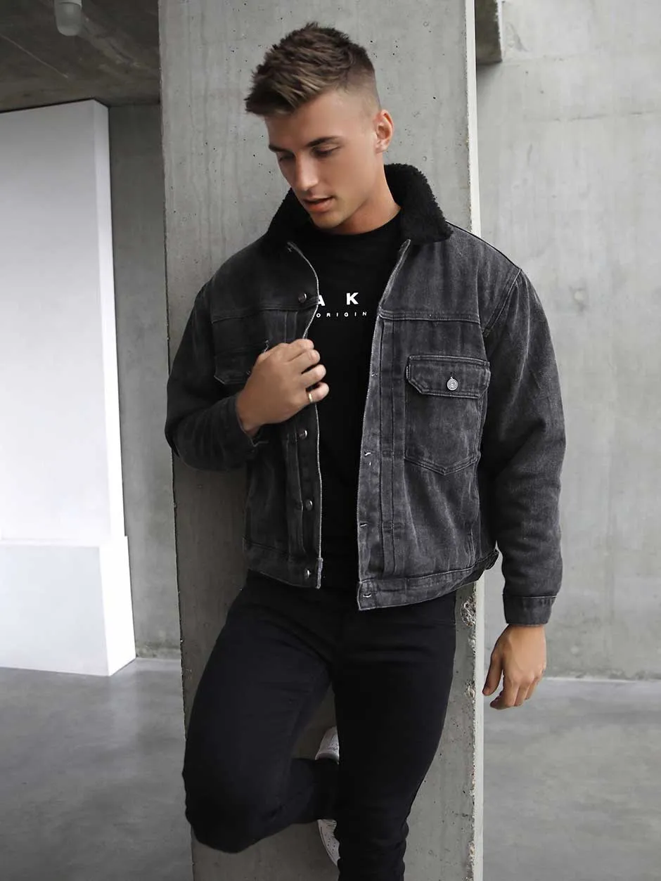 Rapha Oversized Denim Jacket - Charcoal