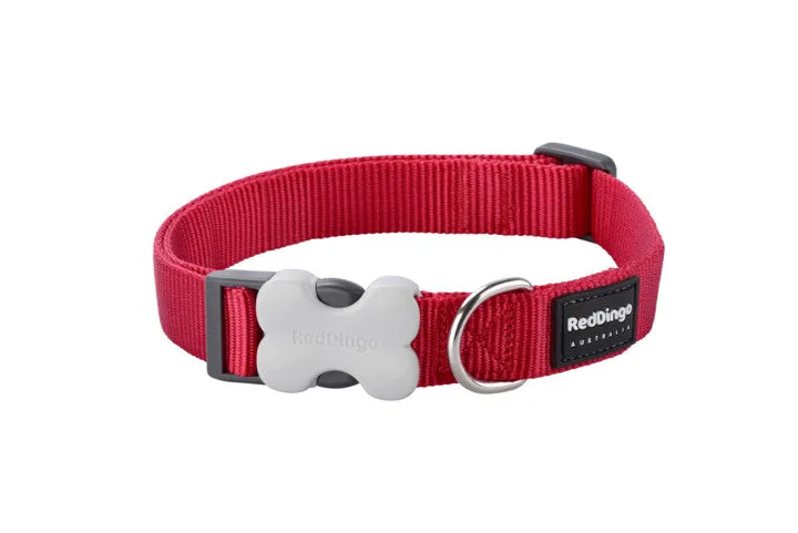 Red Dingo Collar Red Medium 20mm