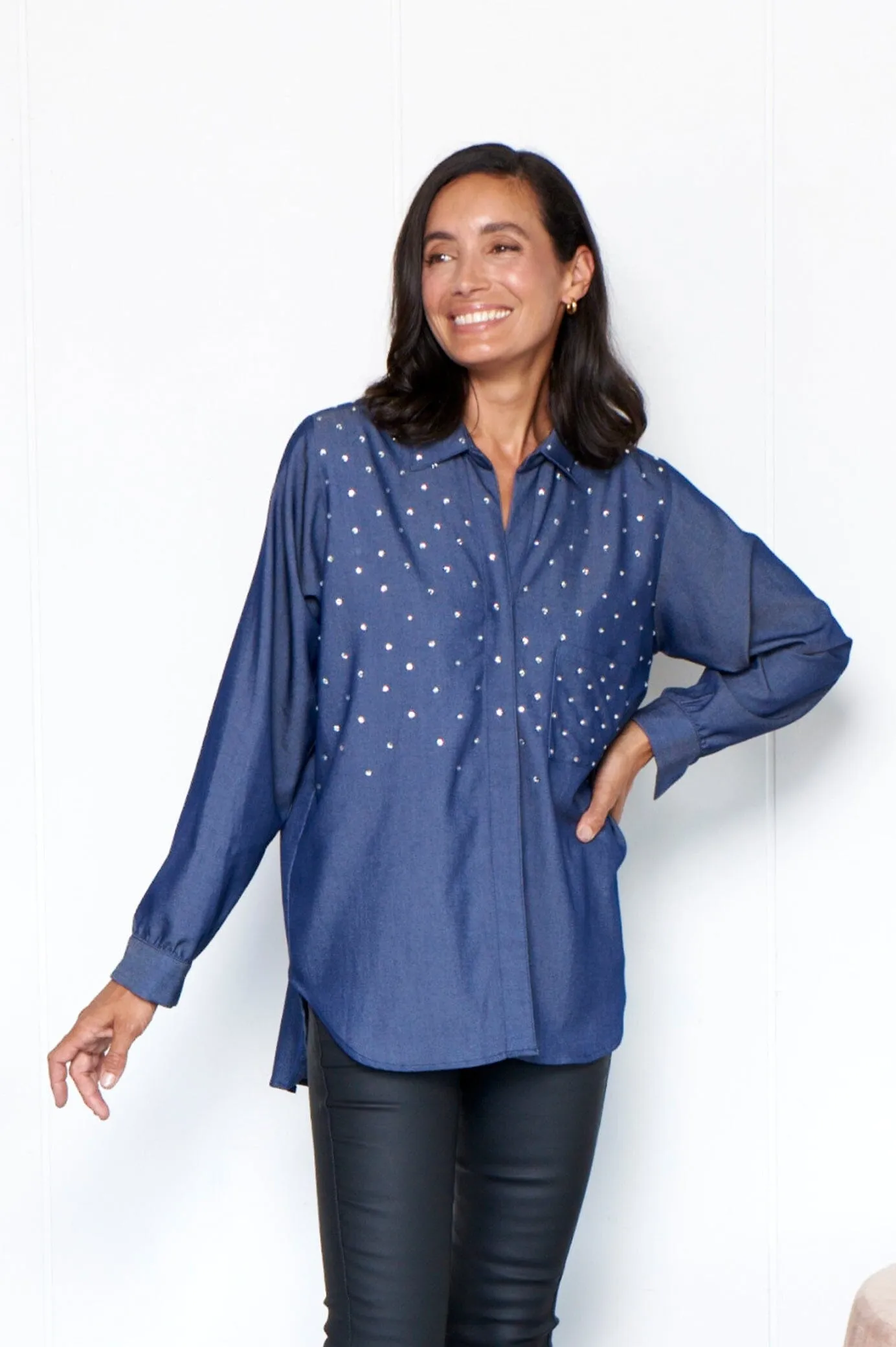 Renata Tencel Collared Shirt