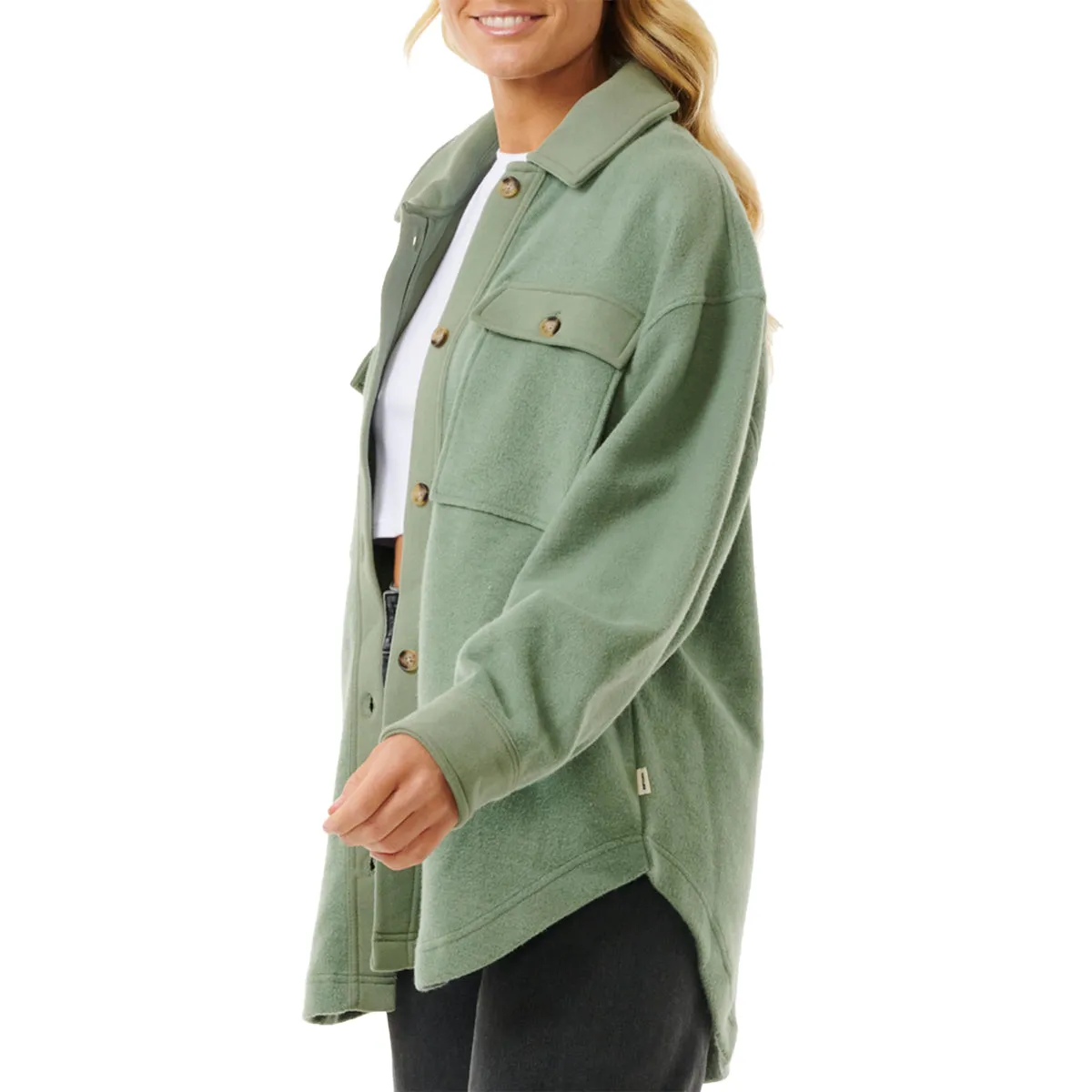 Rip Curl Women's High Tide Fleece Shacket Jacket