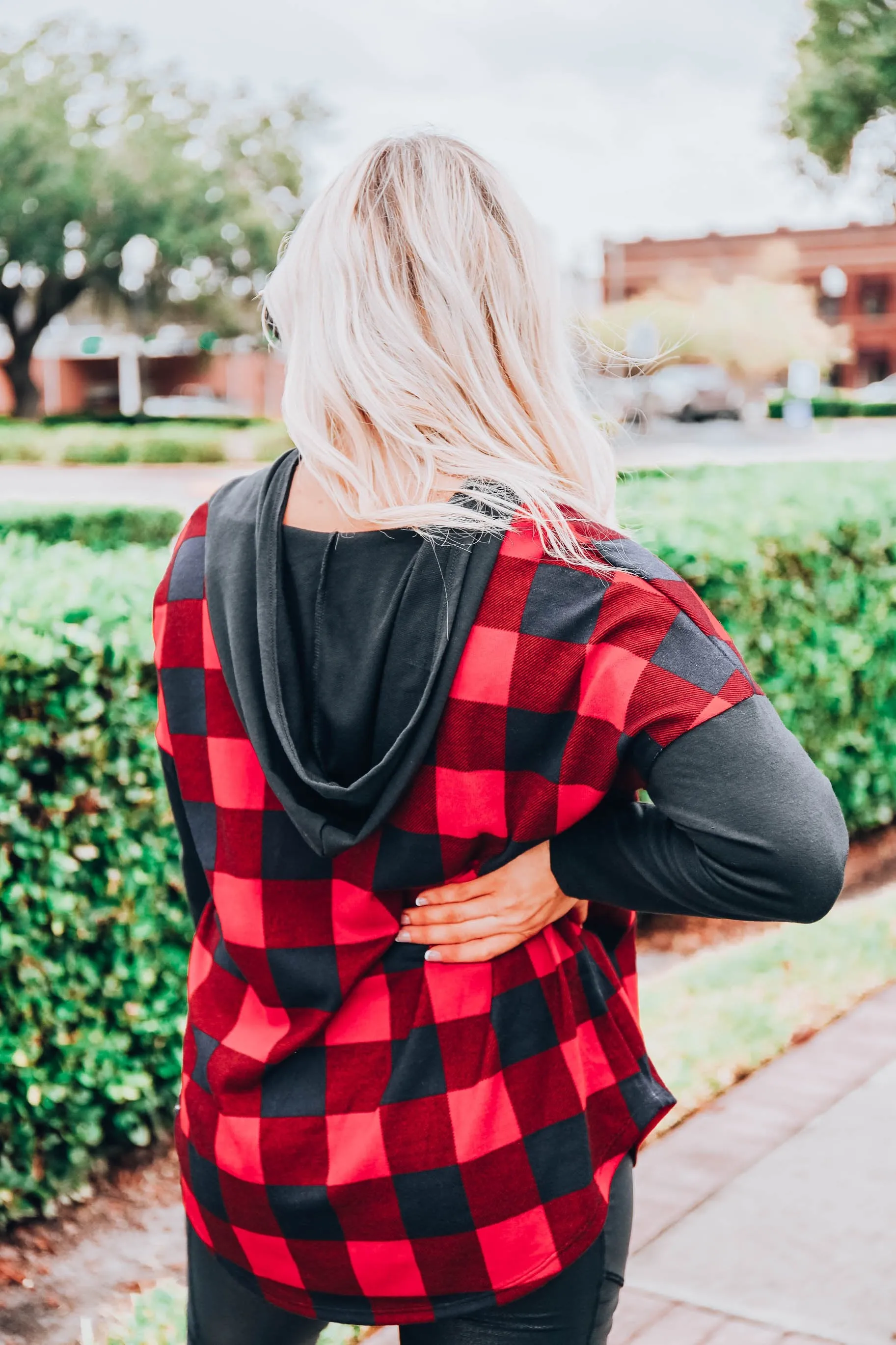 Roaming Spirit Buffalo Plaid Hoodie