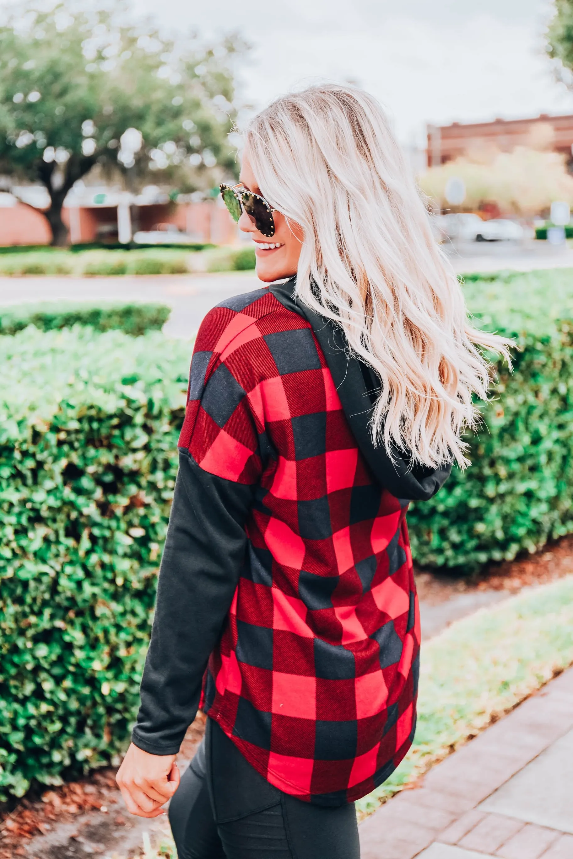 Roaming Spirit Buffalo Plaid Hoodie