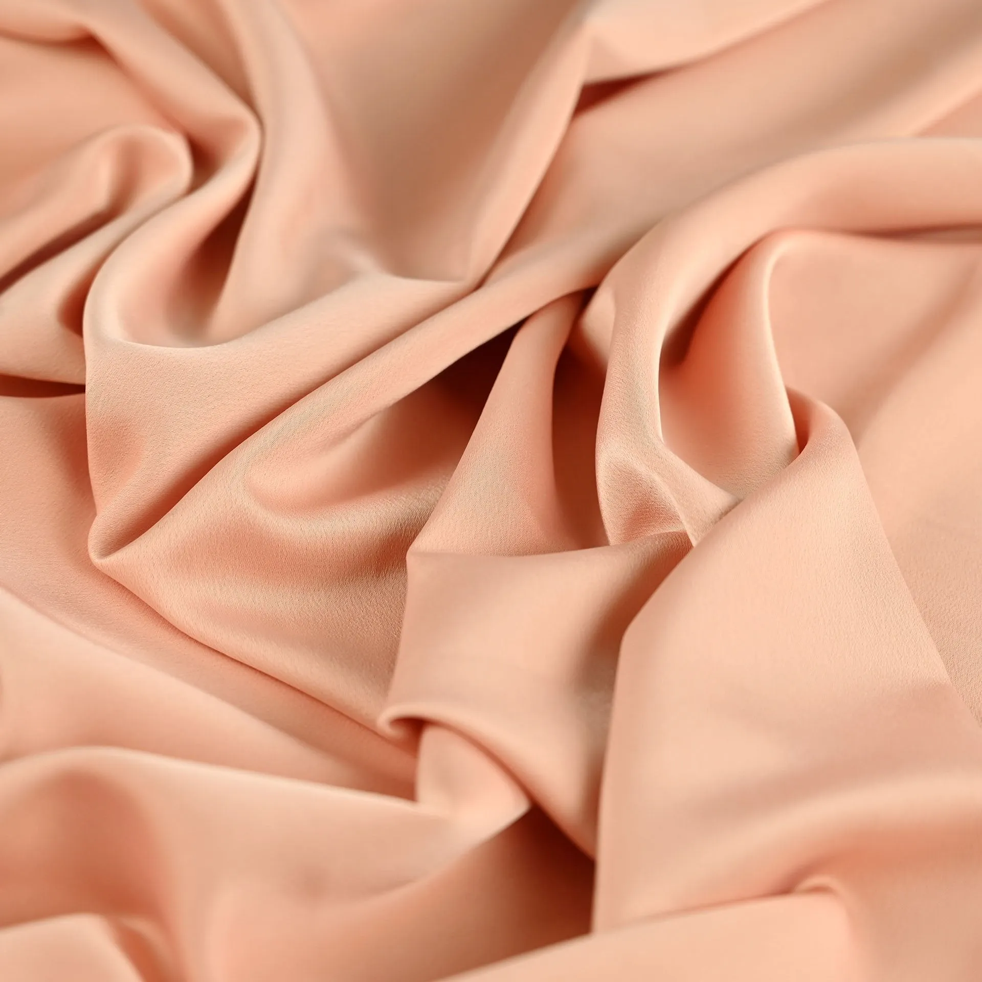 Rose Peach Satin Fabric 4236