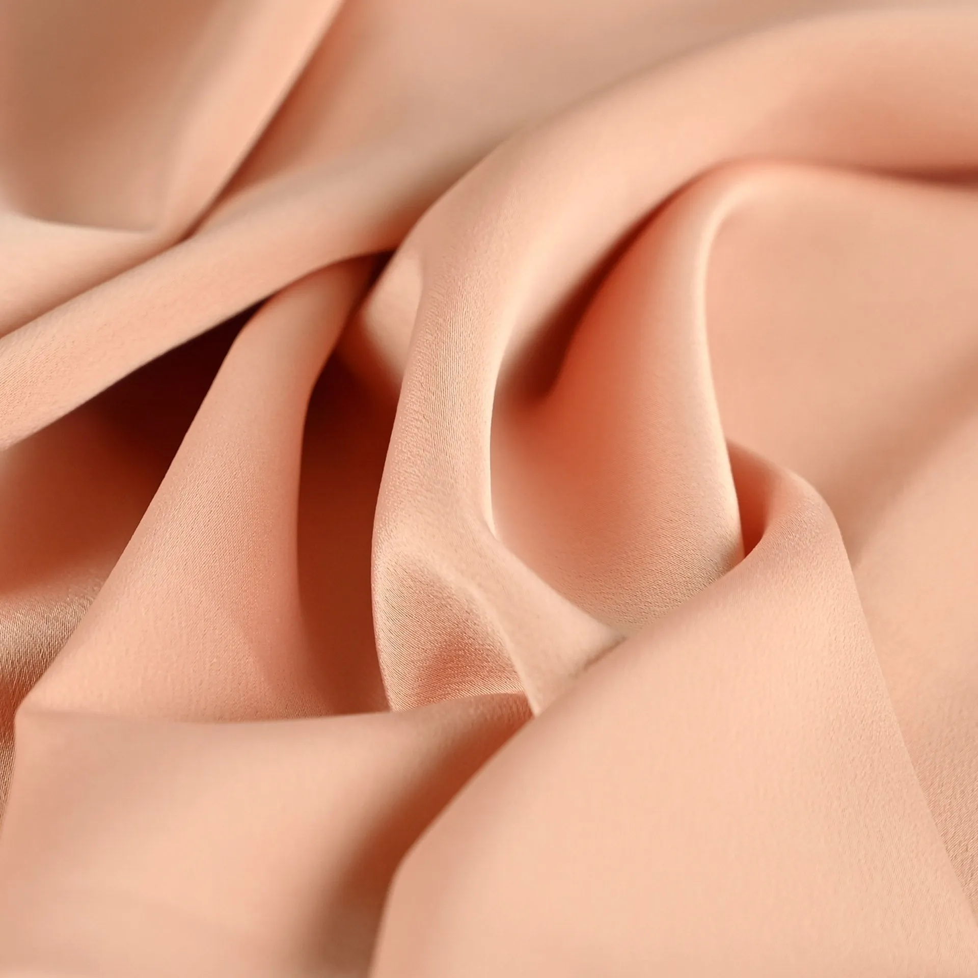 Rose Peach Satin Fabric 4236