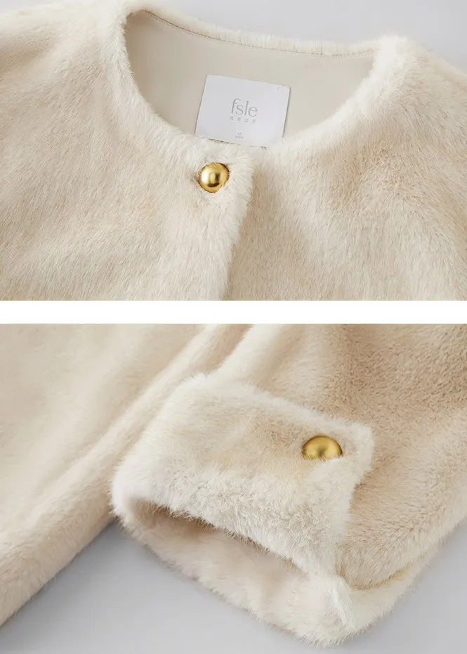 ROUND BUTTON SHORT COAT