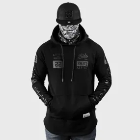 RR GP Scoop Pullover Hoodie {Black on Black}