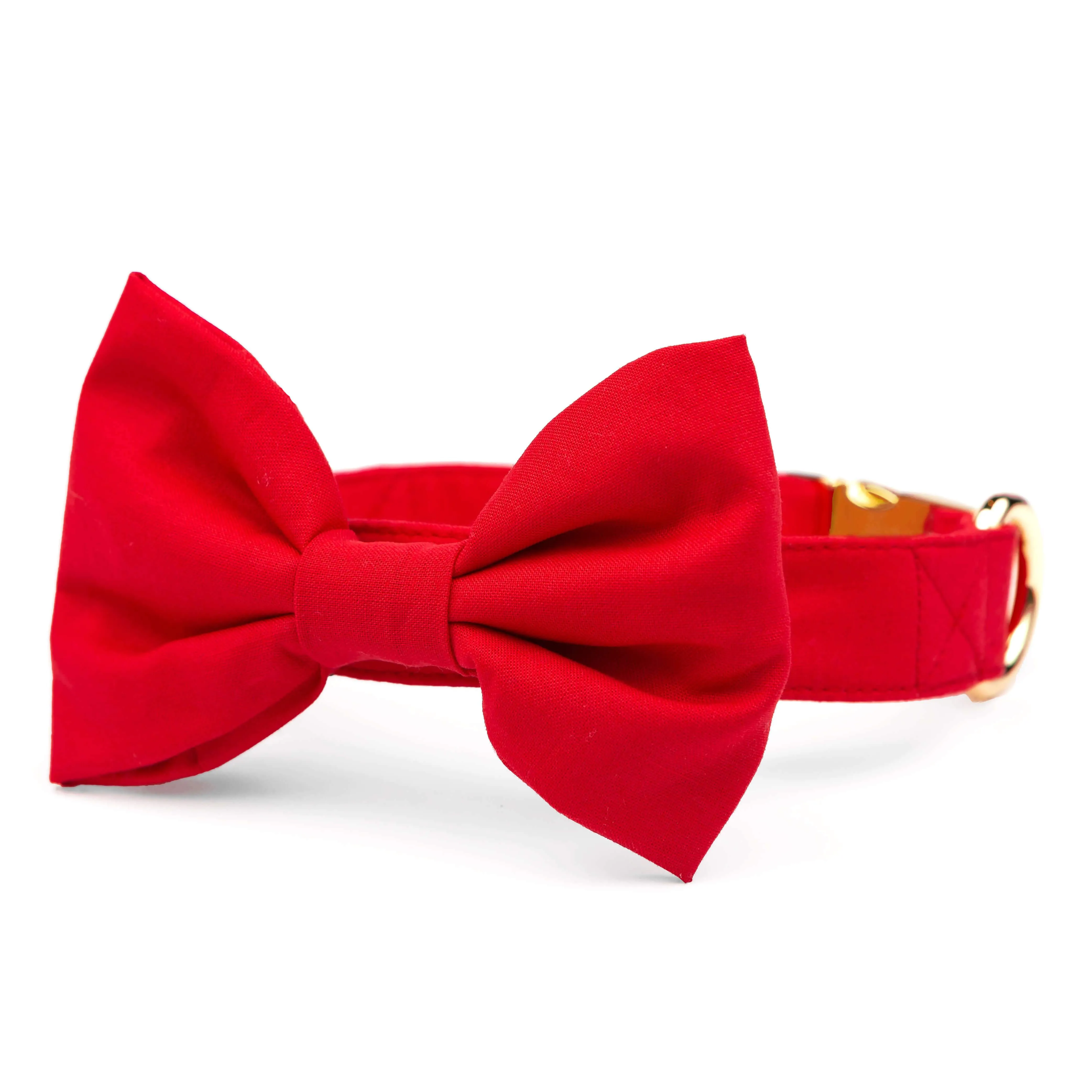 Ruby Bow Tie Collar