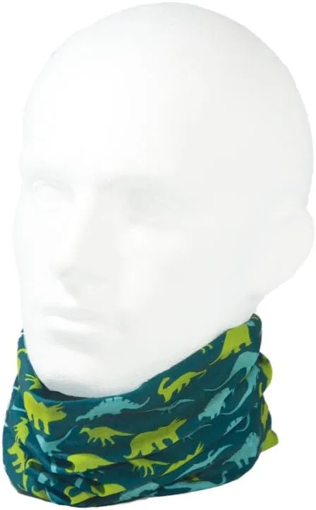 Ruffnek DINOSAURS Multifunctional tube scarf neck warmer snood - for Children/Adults - Unisex One Size