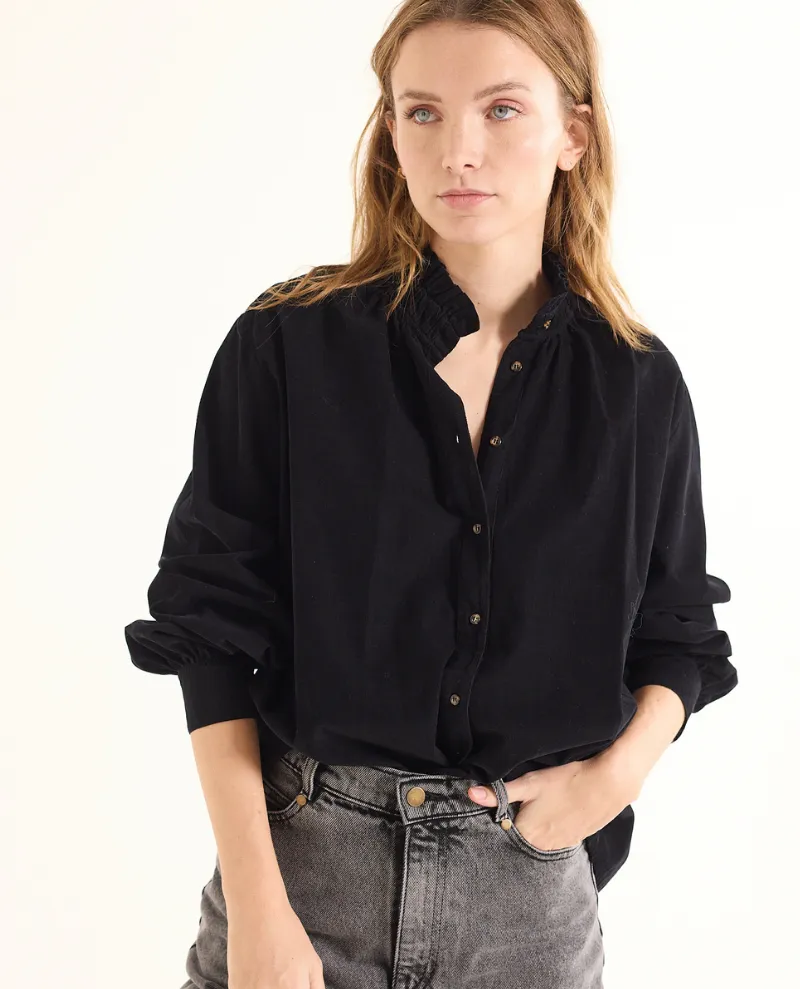 Sacre Coeur Soline Black Cord Shirt