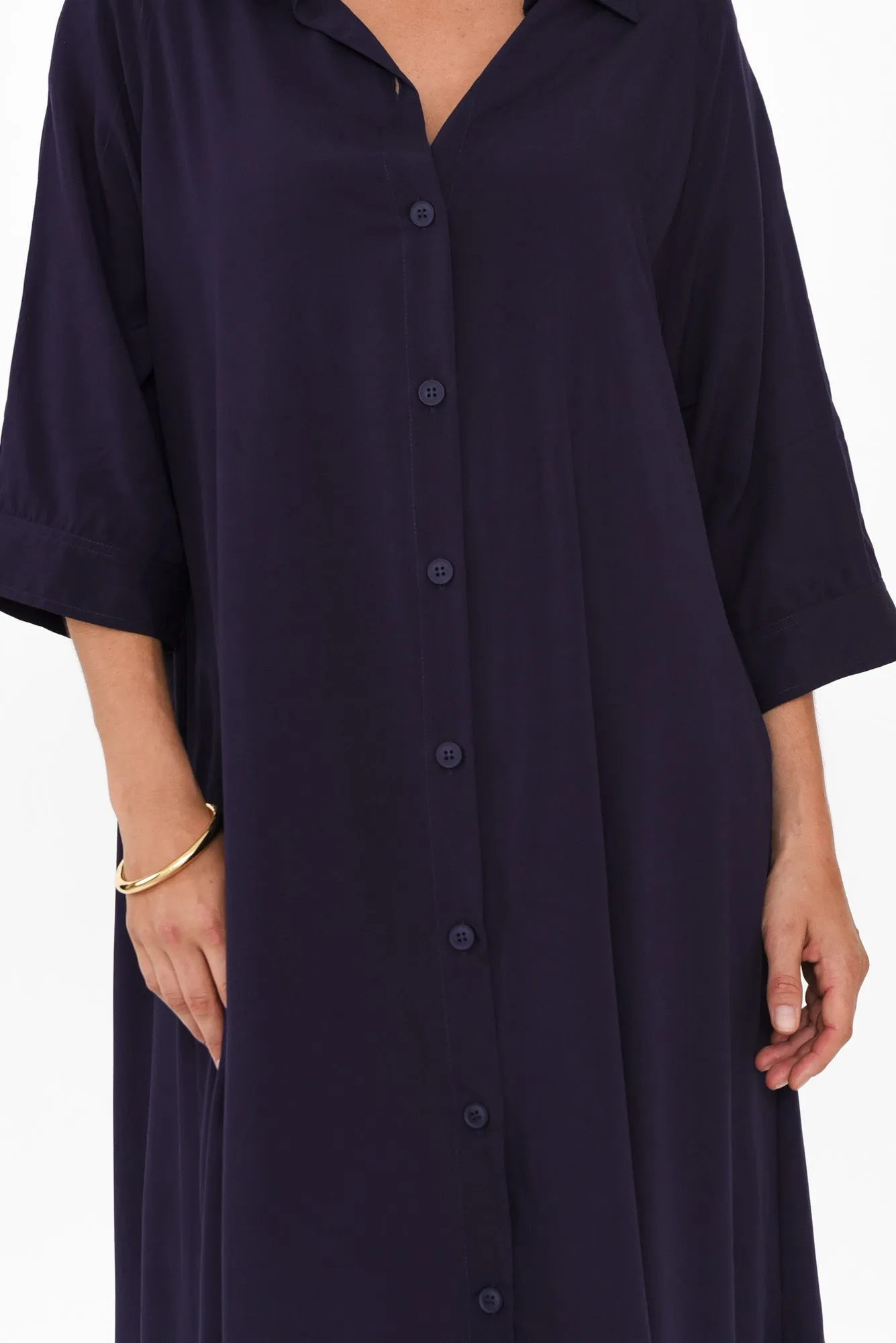 Seiko Navy Shirt Dress