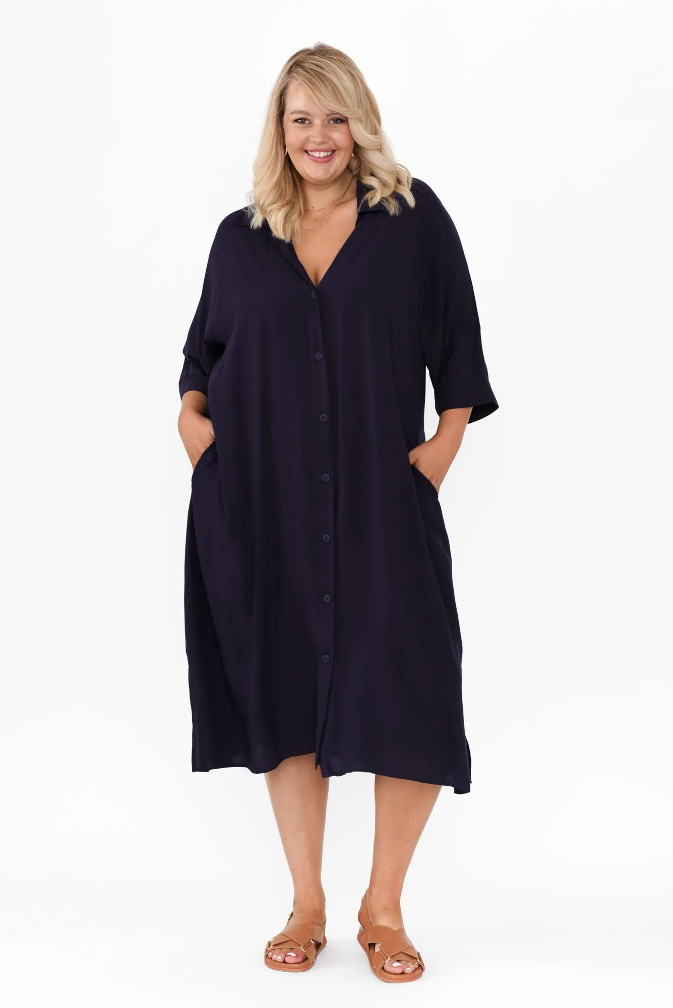 Seiko Navy Shirt Dress