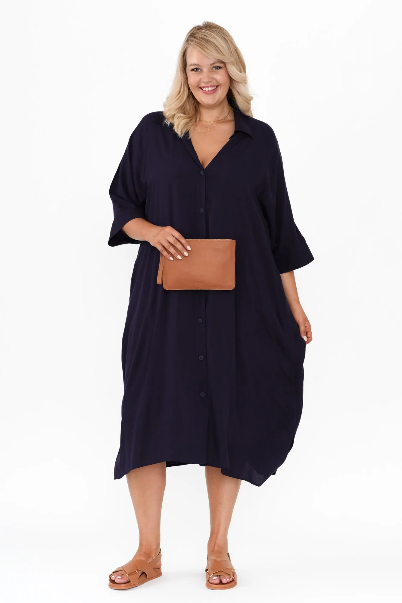 Seiko Navy Shirt Dress