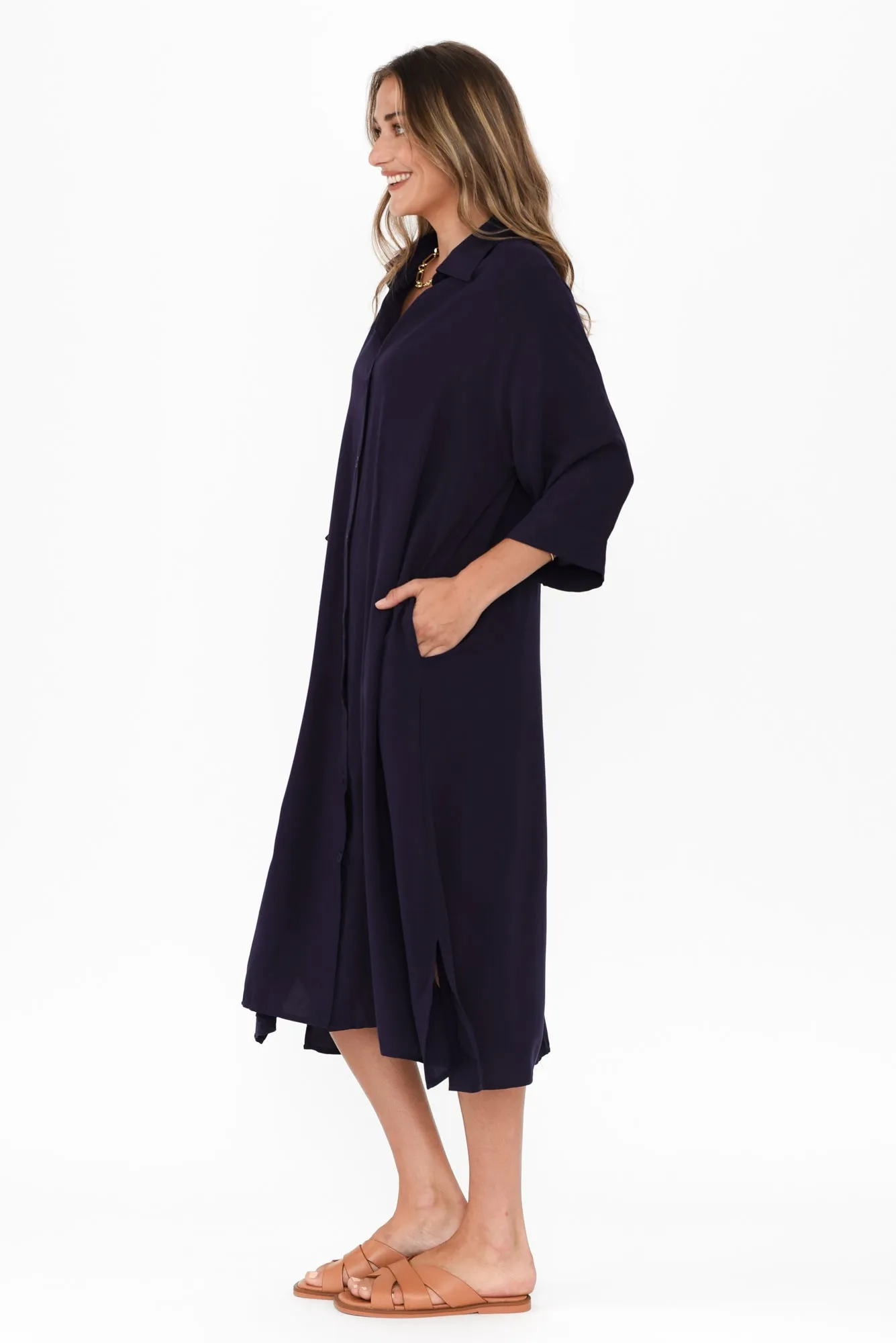 Seiko Navy Shirt Dress