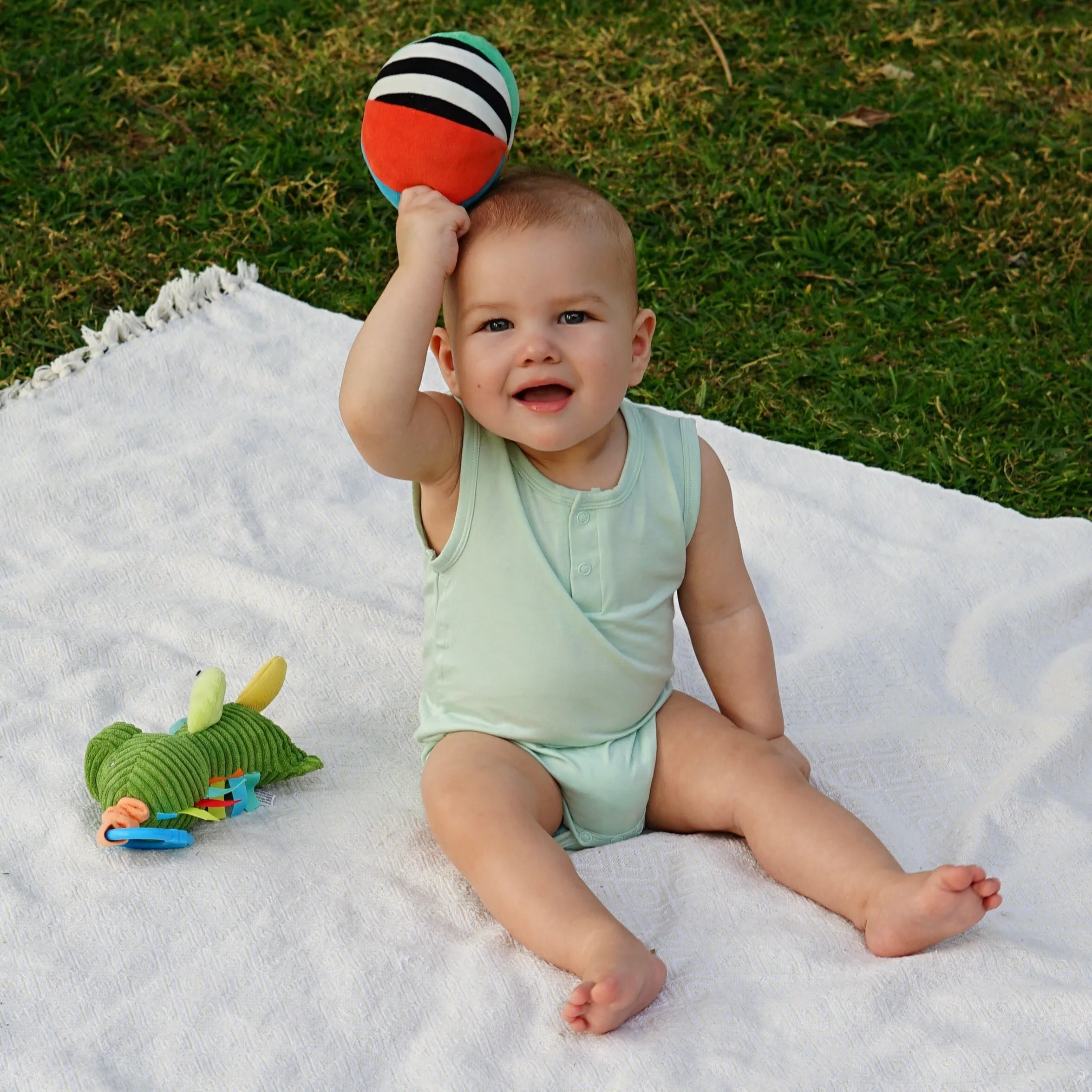 Sleeveless Bamboo Bodysuit - Green