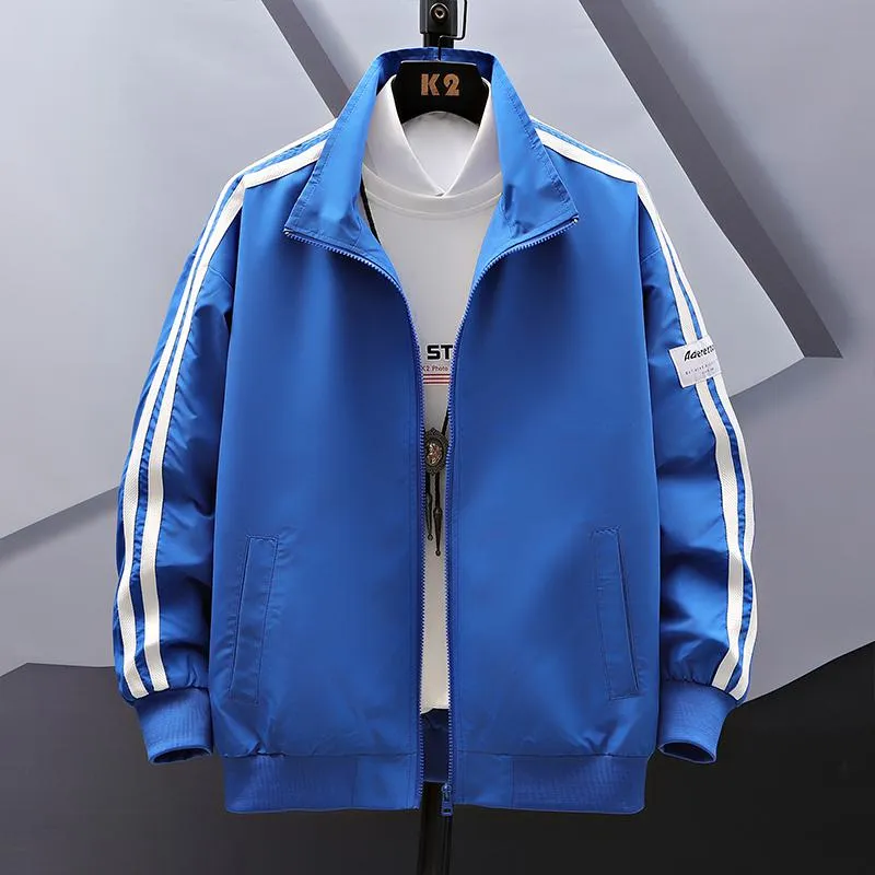 Slim-Fit Casual Slash Pocket Track Jacket