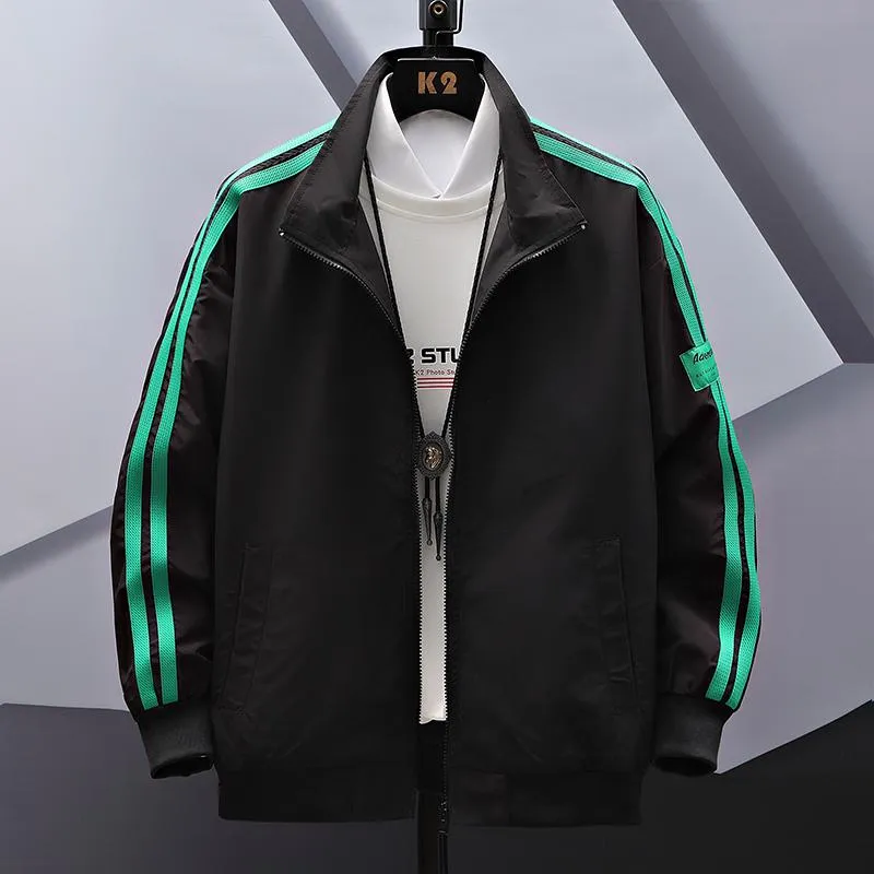 Slim-Fit Casual Slash Pocket Track Jacket