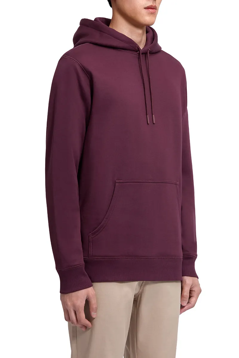 Slim Fleece Hoodie | Burgundy RDE179