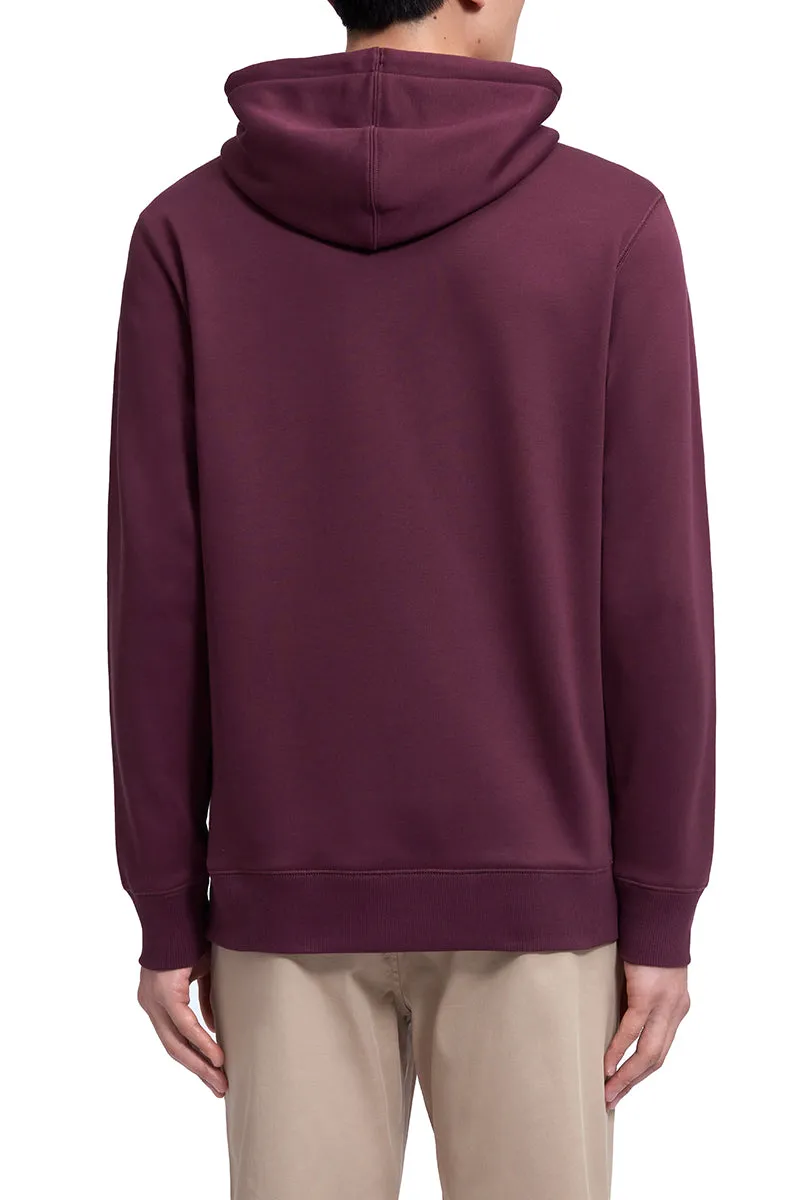 Slim Fleece Hoodie | Burgundy RDE179